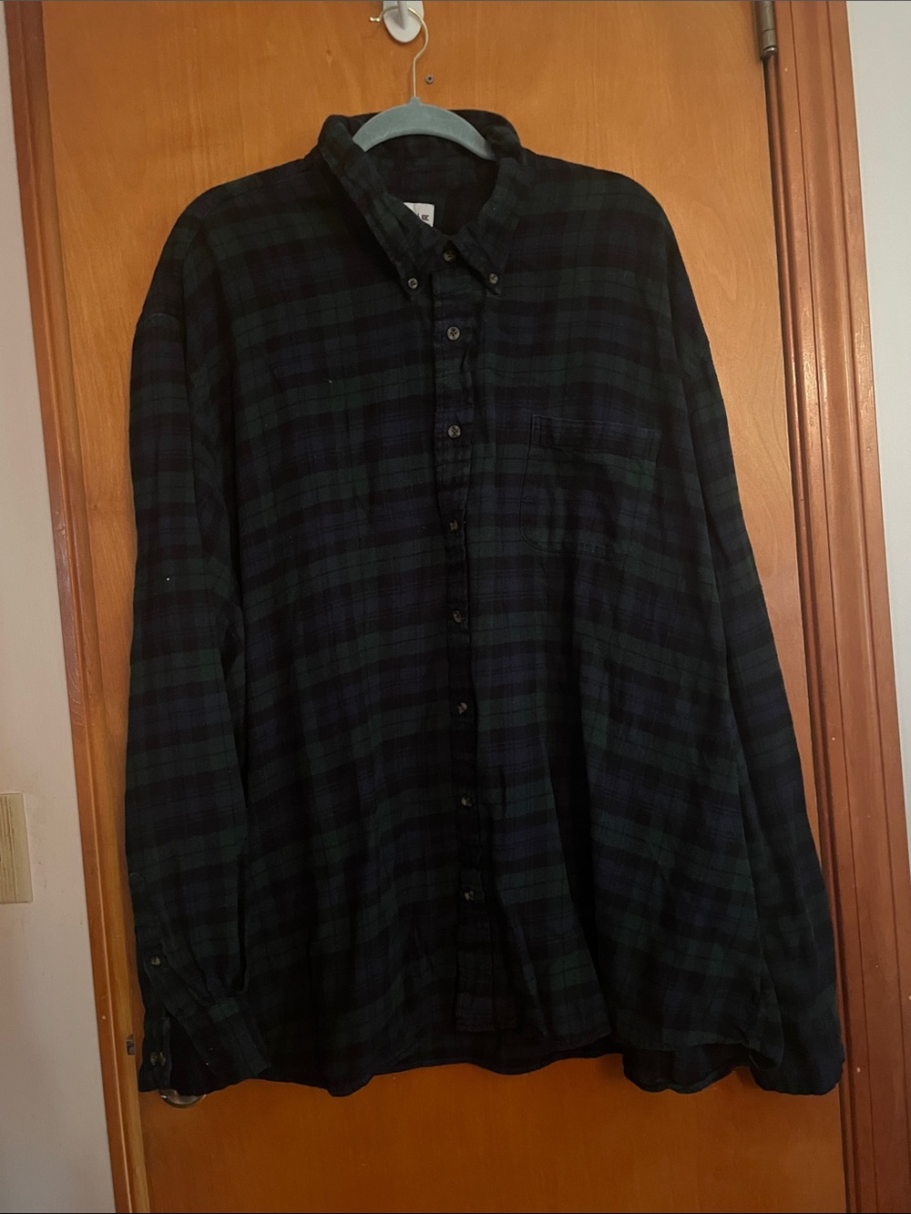 Saddlebred Men's Button-Down Plaid Shirt - Green/Blue